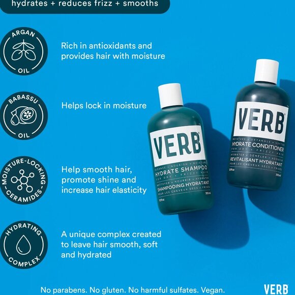 Verb Hydrate Shampoo and Conditioner 12oz each - Picture 3 of 5